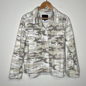 SANCTUARY Women's Camo Button Down Shirt